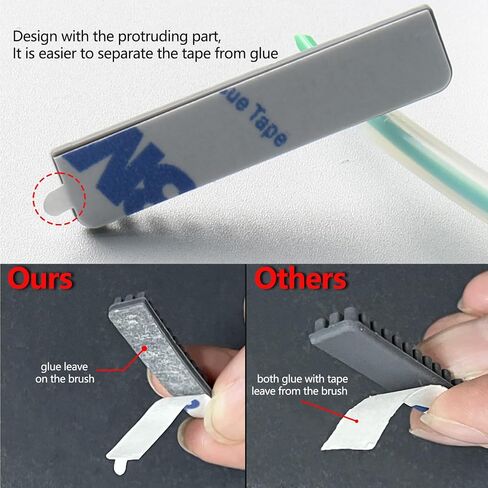 JUUPINE 5PCS Nozzle Silicone Brush Replacement Kit for Bambu Lab A1 Mini 3D Printer,Hotbed Mounted Silicone Wiper Cleaning Tool, Not Compatible with A1 in Kuwait
