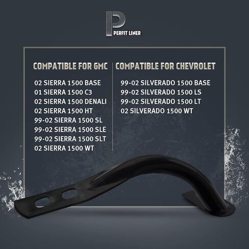 Perfit Liner الأمامية السائق اليسار جانب الصدمات الوفير متوافق مع 1999-2002 Chevy Silverado/GMC Sierra 1500 Pickup Truck GM1066129 15705657 in Saudi Arabia