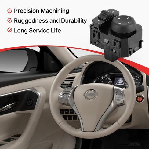 25570-3TB1A تبديل مرآة الباب ASSY-Mirror التحكم في الجانب الأيسر لنيسان Altima Pathfinder Murano Rogue Maxima 2013-2019 يحل محل 255703TB1A (25570-3TB1A) in Saudi Arabia