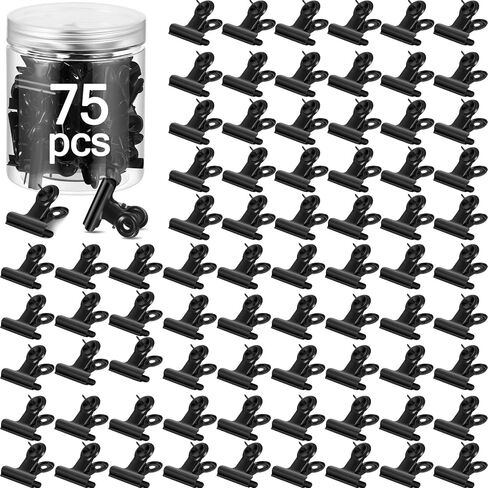 50 PCS PUSH PIN CLIPS Thumb Thumb With Clips Bulletin Board Pins with Office Office Home Cork Board Decoration ، No Hole for Art Work Photo Port Craft (Black) in Kuwait