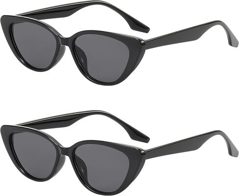 Plulon Retro ضيق Cat العين النظارات الشمسية للنساء الرجال خمر نظارة شمسية نسائية القط نظارات العين المرحات الرجعية كاتيب الشمس in Kuwait