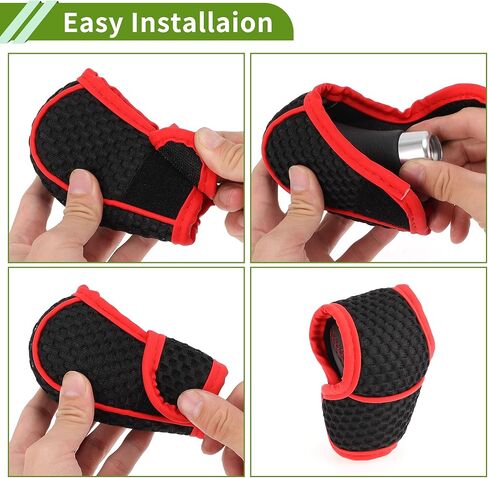 Universal Gear Shift Knob Cover Stick Shifting Handle Protector Automotive Fabric 1PcS Anti-Slip Black in Saudi Arabia