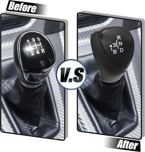 Acropix Car Gear Shift Knob Gear Lever Shifter Head Head Head Head Bright Black for Toyota Prius 2010-2015 - Pack of 1 in Saudi Arabia