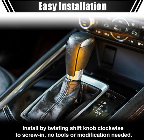 Acropix Car Gear Shift Knob Gear Lever Shifter Head Head Head Head Bright Black for Toyota Prius 2010-2015 - Pack of 1 in Saudi Arabia