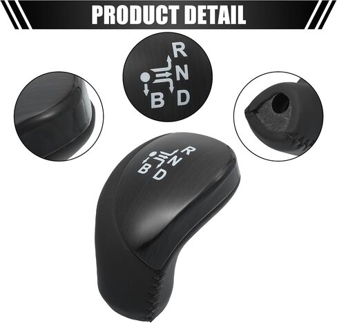 Acropix Car Gear Shift Knob Gear Lever Shifter Head Head Head Head Bright Black for Toyota Prius 2010-2015 - Pack of 1 in Saudi Arabia