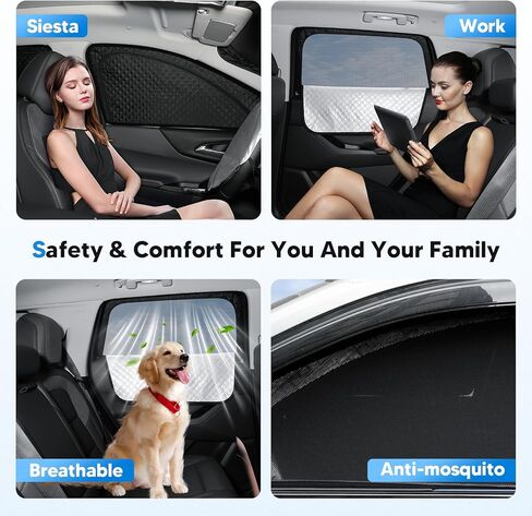 FIILINES 8PCS Car Window Shades for Honda CR-V CRV 2023-2025 Accessorie Double Layer Car Side Full Windows Rear Triangular Windshield Sun Shade 100% UV Rays & Privacy Protection in Kuwait