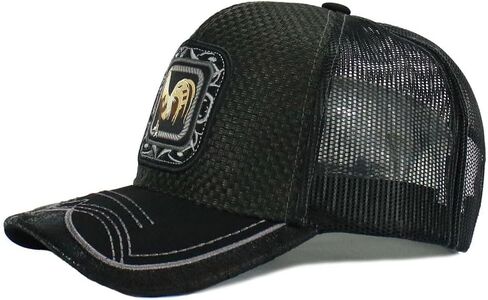 Rooster Straw Cap Mexico Style Western Trucker Mesh Snapback Curved Bill Baseball Cap in Kuwait