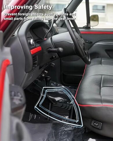 Manual Transmission Shifter Boot Fit for Ford F-250 F-350 F-450 F-550 Super Duty Super Duty 1999-2007, Manual Gear Shift Lever Rubber Knob Boot Replace F81Z7277BB F81Z-7277-BB 6-Speed in Saudi Arabia