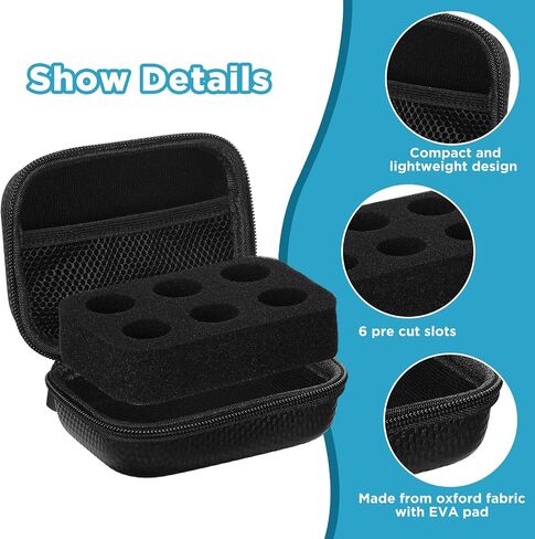 6 Slots Insulin Peptide Fridge Carrying Case Vial Holder Storage Protector Bag, Fits Standard 10ml Vials, Insulin Cooler Travel Kits Case Organizer Diabetes Protector(Pink) in Saudi Arabia