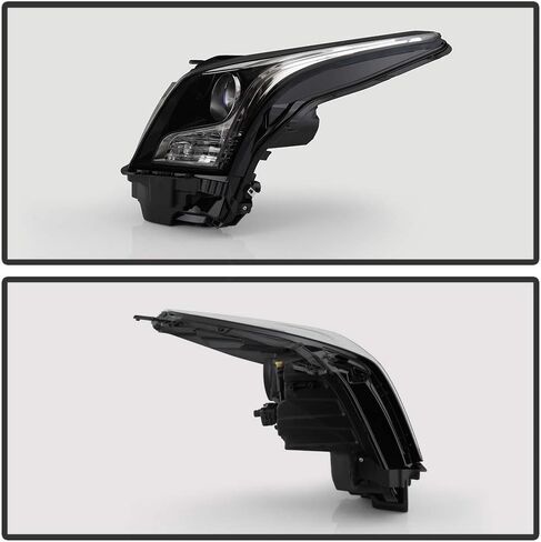 ACANII - For [Halogen Model w/o Leveling] 2013-2018 Cadillac ATS Projector Headlights Headlamps Assembly Left+Right Pair in Kuwait