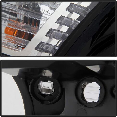 ACANII - For [Halogen Model w/o Leveling] 2013-2018 Cadillac ATS Projector Headlights Headlamps Assembly Left+Right Pair in Kuwait