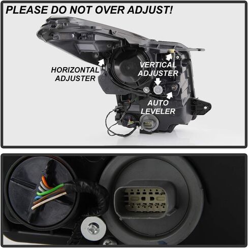 ACANII - For [Halogen Model w/o Leveling] 2013-2018 Cadillac ATS Projector Headlights Headlamps Assembly Left+Right Pair in Kuwait