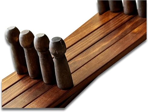 Expandable Wooden Coat Rack Hanger – Accordion Wall Mounted Pine Wood Hooks – Hand Made Vintage Expending Pegs – Hang Coat, Jacket, Hat, Leash, Towel, Mug, Bag – Distressed White in Saudi Arabia