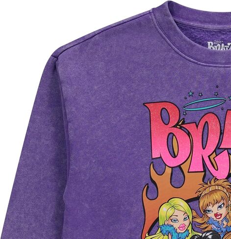Bratz Ladies Dolls Tiedye Sweatshirt - Yasmin, Cloe, Jade, and Sasha 1990's Vintage Throwback Mineral Wash Crewneck in Kuwait