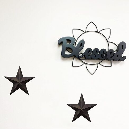 Rustic Americana Metal 3D Barn Star Decor و Patriotic Wall Decor Vintage Wall Star Country Primitive Home Decor in Kuwait