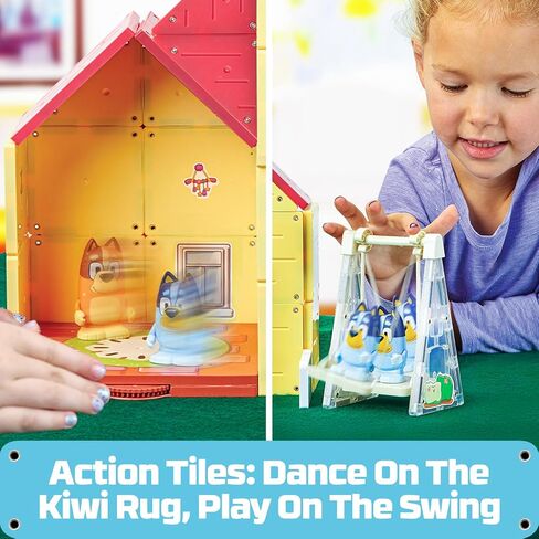 Tile Town Bluey Heeler Home & 4WD Vehicle Magnetic Tiles Construction Building Playset + Family Figures, Kids 3-5+, New Action Tiles, Realistic Builds, STEM Creative Toy | Amazon Exclusive in Saudi Arabia