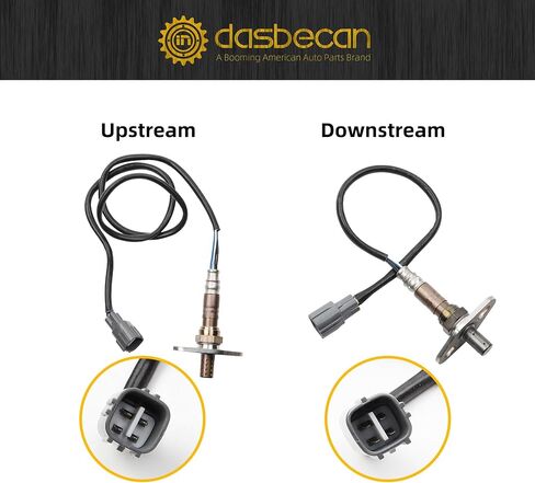 Dasbecan 2Pcs Oxygen O2 Sensor Upstream and Downstream Compatible with Toyota Tacoma 2000-2004 2.4L 2.7L 3.4L Replaces 234-9001 234-4189 in Saudi Arabia