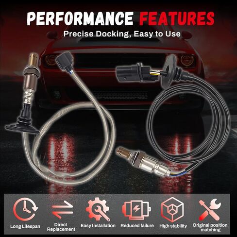 2pcs 234-5051 234-4114 نسبة الوقود في المنبع والهبوط ، مستشعر O2 Oxygen متوافق مع Mitsubishi 2011-2015 RVR Lancer ، 2011-2013 Outlander ، 2011-2018 Outlander Sport 2.0L 2.4L-L4 in Kuwait