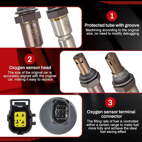 2pcs 234-5051 234-4114 نسبة الوقود في المنبع والهبوط ، مستشعر O2 Oxygen متوافق مع Mitsubishi 2011-2015 RVR Lancer ، 2011-2013 Outlander ، 2011-2018 Outlander Sport 2.0L 2.4L-L4 in Kuwait