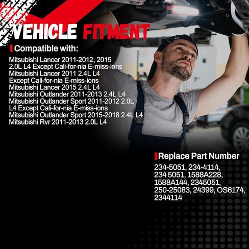 2pcs 234-5051 234-4114 نسبة الوقود في المنبع والهبوط ، مستشعر O2 Oxygen متوافق مع Mitsubishi 2011-2015 RVR Lancer ، 2011-2013 Outlander ، 2011-2018 Outlander Sport 2.0L 2.4L-L4 in Kuwait