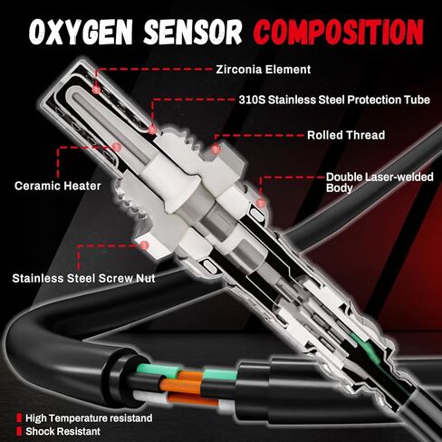 2pcs 234-5051 234-4114 نسبة الوقود في المنبع والهبوط ، مستشعر O2 Oxygen متوافق مع Mitsubishi 2011-2015 RVR Lancer ، 2011-2013 Outlander ، 2011-2018 Outlander Sport 2.0L 2.4L-L4 in Kuwait