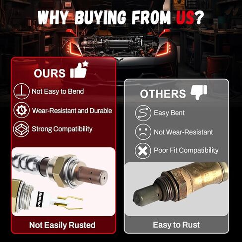 2pcs 234-5051 234-4114 نسبة الوقود في المنبع والهبوط ، مستشعر O2 Oxygen متوافق مع Mitsubishi 2011-2015 RVR Lancer ، 2011-2013 Outlander ، 2011-2018 Outlander Sport 2.0L 2.4L-L4 in Kuwait