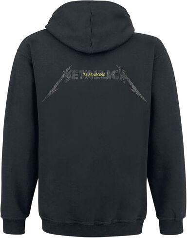 Metallica 72 Seasons Charred Logo Mens Hoodie Sweatshirt Black in Saudi Arabia