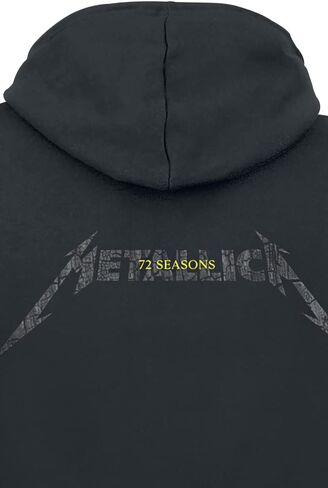Metallica 72 Seasons Charred Logo Mens Hoodie Sweatshirt Black in Saudi Arabia