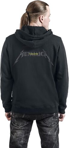 Metallica 72 Seasons Charred Logo Mens Hoodie Sweatshirt Black in Saudi Arabia
