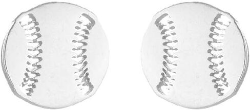 Stainless Steel Tiny Stud Earrings Football Baseball Soccer Silver Plated Earring Small Sleeper Cartilage Tragus Lobe Piercing Ellipse Circle Sport Studs for Women Teen Girls Fashion Jewelry Gifts in Saudi Arabia