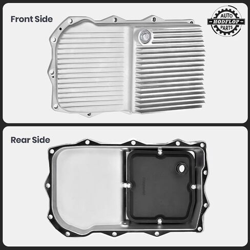 228053000 Aluminum Transmission Oil Pan w/Filter Compatible with Dodge Challenger Charger 2015-2022 5.7L 6.4L V8 Gas or Ram 1500 2013-2022 5.7L 3.0L 8HP70/8HP75 with Gasket 8-Speed Transmission in Saudi Arabia