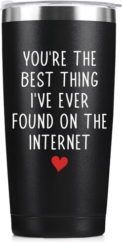 Fathers Day Gift for Him - You're The Best Thing I Found On The Internet - Husband Birthday Gifts from Wife I Love You Valentines Day Gift for Him Boyfriend, 20oz Tumbler in Saudi Arabia