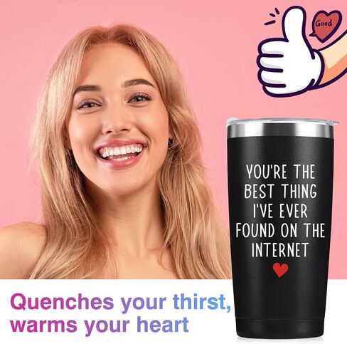 Fathers Day Gift for Him - You're The Best Thing I Found On The Internet - Husband Birthday Gifts from Wife I Love You Valentines Day Gift for Him Boyfriend, 20oz Tumbler in Saudi Arabia