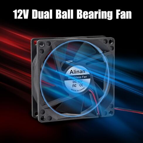 Alinan 4pcs 8025 80mm × 25 مم 5 فولت USB محامل الكرة المزدوجة معجب 2pin 2pin مروحة عادم التبريد للبرداف المبرد DIY تنفيس تنفيس العادم in Kuwait