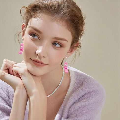 60s 70s 80s Retro Neon Earrings for Women Funny Creative Skating Shoes Disco Ball Earring Acrylic Hot Pink Drop Dangle Earring Retro Halloween Earrings Costume Accessories in Saudi Arabia