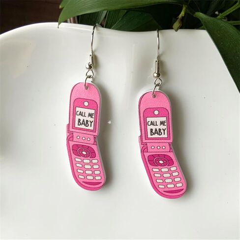 60s 70s 80s Retro Neon Earrings for Women Funny Creative Skating Shoes Disco Ball Earring Acrylic Hot Pink Drop Dangle Earring Retro Halloween Earrings Costume Accessories in Saudi Arabia