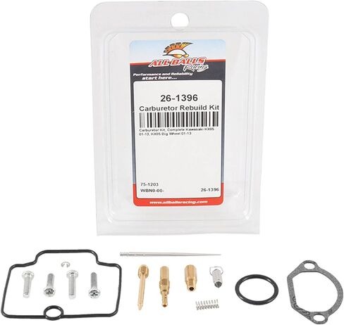 جميع الكرات سباق 26-1396 مجموعة Rebuild Kit Carburetor متوافقة مع/استبدال Kawasaki KX 85 ، KX 85 Big Wheel 2001-2013 in Saudi Arabia