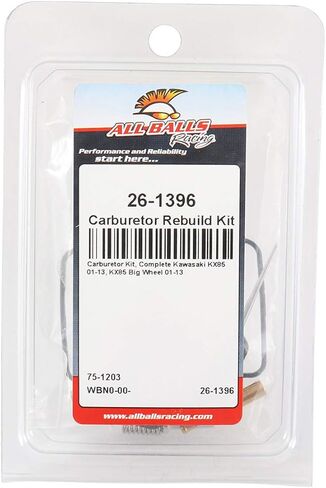 جميع الكرات سباق 26-1396 مجموعة Rebuild Kit Carburetor متوافقة مع/استبدال Kawasaki KX 85 ، KX 85 Big Wheel 2001-2013 in Saudi Arabia