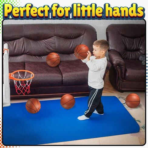 Bedwina Mini Basketball - 6 Inch, (Pack of 5) - Mini Hoop Outdoor Basketball Set & Indoor, Bright & Colorful Small Balls for Basketball Hoops & Pool Basketball Parties - Kids Basketball Party Favors in Saudi Arabia