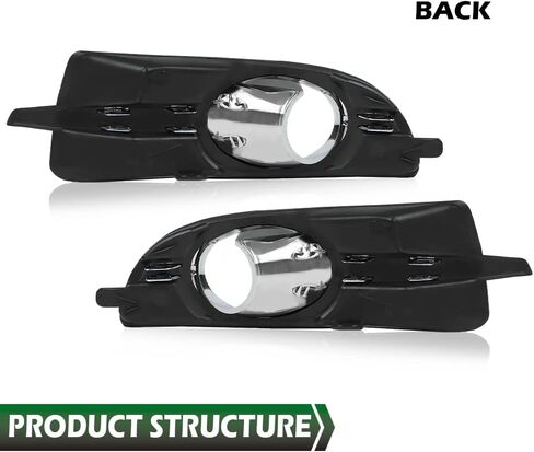 Grand Orange Fog Light Light Trim Trim Cover Cover متوافق مع Buick Lacrosse 2010 2011 2012 2013 /Fit Buick Allure 2010 Fog Light Cover Trim 20859108 GM1039120 20859107 GM1038131 in Saudi Arabia