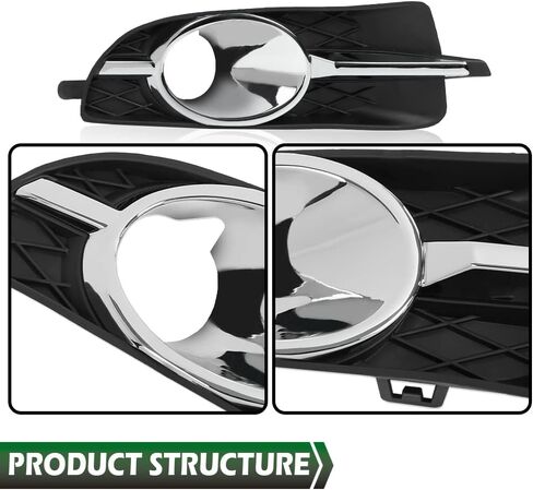 Grand Orange Fog Light Light Trim Trim Cover Cover متوافق مع Buick Lacrosse 2010 2011 2012 2013 /Fit Buick Allure 2010 Fog Light Cover Trim 20859108 GM1039120 20859107 GM1038131 in Saudi Arabia
