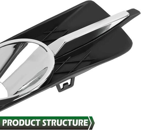 Grand Orange Fog Light Light Trim Trim Cover Cover متوافق مع Buick Lacrosse 2010 2011 2012 2013 /Fit Buick Allure 2010 Fog Light Cover Trim 20859108 GM1039120 20859107 GM1038131 in Saudi Arabia