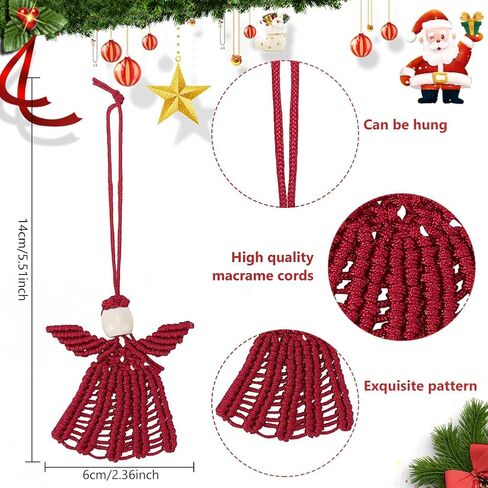 INFUNLY 4 مجموعة DIY Macrame Halloween Bell Kit للمبتدئين مع تعليمات الهالوين المعلقات الجرس المزخرفة المصنوعة يدويًا زينة الهالوين لديكور المنزل والنوافذ in Kuwait