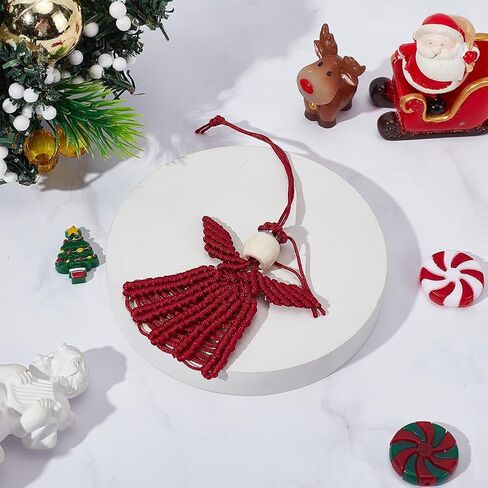 INFUNLY 4 مجموعة DIY Macrame Halloween Bell Kit للمبتدئين مع تعليمات الهالوين المعلقات الجرس المزخرفة المصنوعة يدويًا زينة الهالوين لديكور المنزل والنوافذ in Kuwait