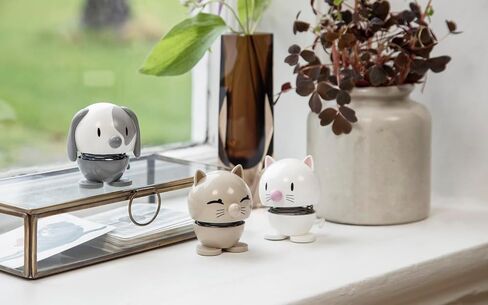 Hoptimist Cat Danish Danish Decor Decor Ornament infus relegance and whimsy ، مضيفًا لمسة من المرحة - Cat Latte Small ، 2.99 × 3.98 × 2.6 بوصة in Kuwait