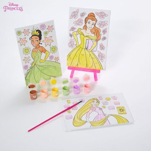 Innovative Designs Gabby’s Dollhouse Canvas Paint Set for Kids with 3 Canvases, Acrylic Paint, Paintbrush, & Easel in Kuwait