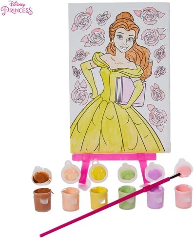 Innovative Designs Gabby’s Dollhouse Canvas Paint Set for Kids with 3 Canvases, Acrylic Paint, Paintbrush, & Easel in Kuwait