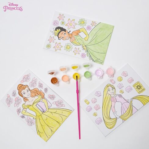 Innovative Designs Gabby’s Dollhouse Canvas Paint Set for Kids with 3 Canvases, Acrylic Paint, Paintbrush, & Easel in Kuwait