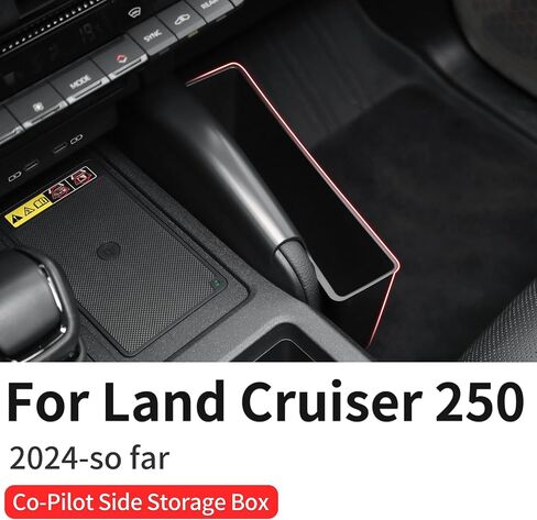لعام 2024 2025 Toyota Land Cruiser 250 LC250 CAR CARDER SETENGER STORGERINGERAY-MUSTICALISTAL STORGENT FOR للوثائق والهواتف وملحقات LAND CRARISER الصغيرة 2025 (صندوق التخزين الجانبي المشترك) in Kuwait