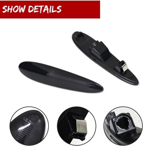 GTInthebox Smoked Lens Side Side Marker Assembly Assembly لعام 2000 2001 2002 2003 in Kuwait